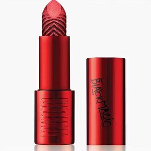 UOMA Beauty Black Magic Hypnotic Impact High Shine Lipstick in On-Fire NEW